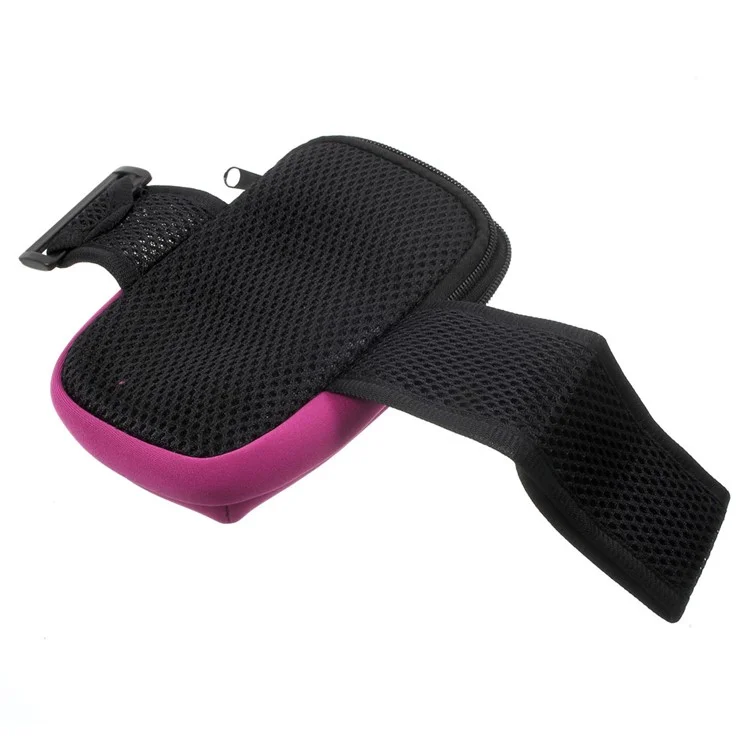 5.5-inch Neoprene Double Pockets Sport Armband Pouch Bag for iPhone 7 Plus/ 6s Plus/Samsung S7, Size: 17.5 x 11cm - Rose