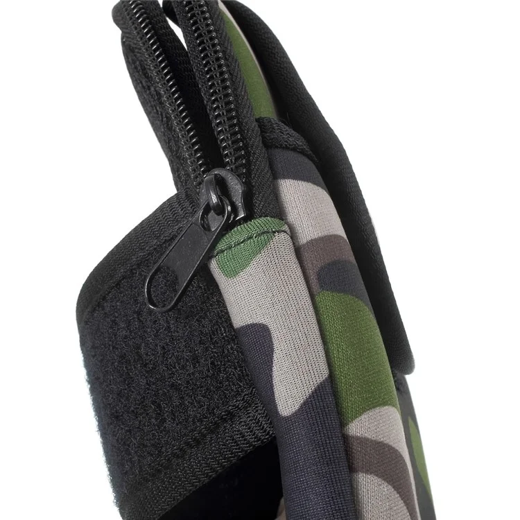 5.5-inch Neoprene Double Pockets Sport Armband Pouch Case for iPhone 6s Plus/Samsung S7, Size: 17.5 x 11cm - Camouflage