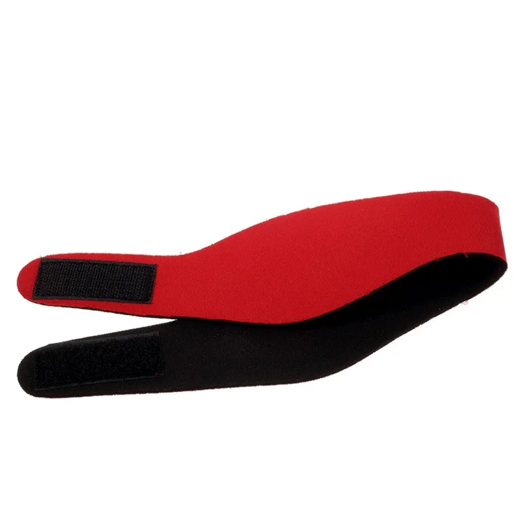 Neoprene Swimming Headband Ear Band Water Protection Secure Earplug - Size: L (58.0cm) / Red