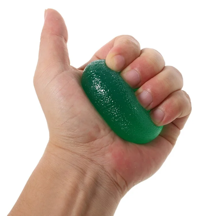 Flexible Squeeze Egg Hands Therapy Stress Ball - Green