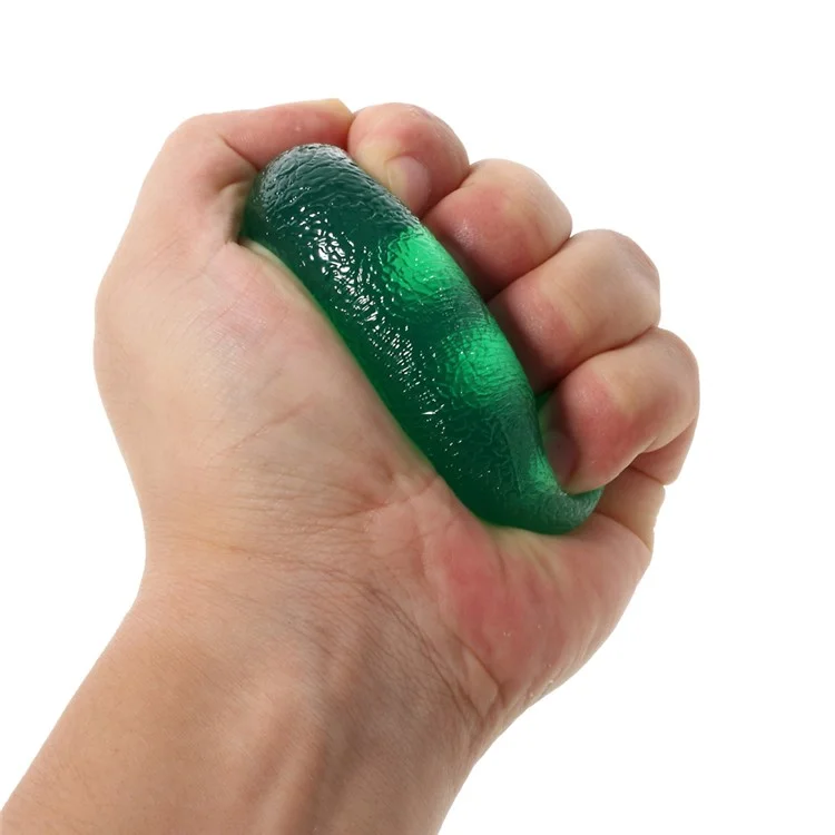 Flexible Squeeze Egg Hands Therapy Stress Ball - Green