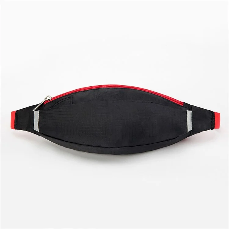 HUWAIJIANFENG Outdoor Sports Waist Pouch Bag with Earphone Hole - Black