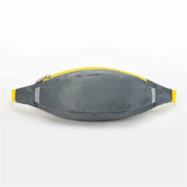 HUWAIJIANFENG Outdoor Nylon Portable Waist Bag with Earphone Hole - Grey