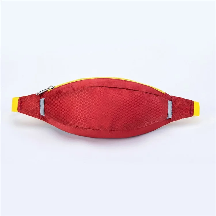 HUWAIJIANFENG Outdoor Sports Waist Pouch Bag with Earphone Hole - Dark Red