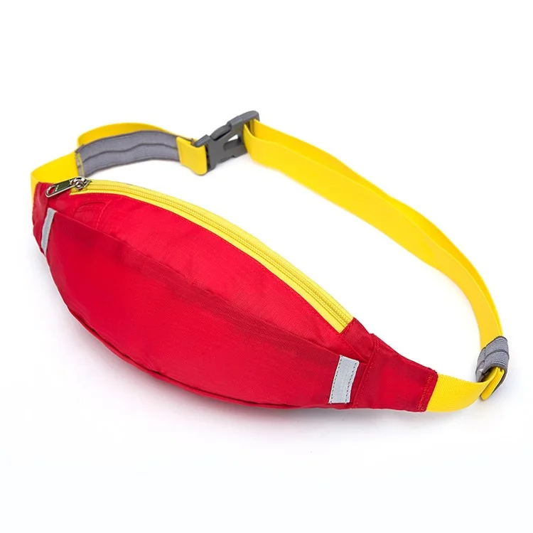 HUWAIJIANFENG Outdoor Sports Waist Pouch Bag with Earphone Hole - Red