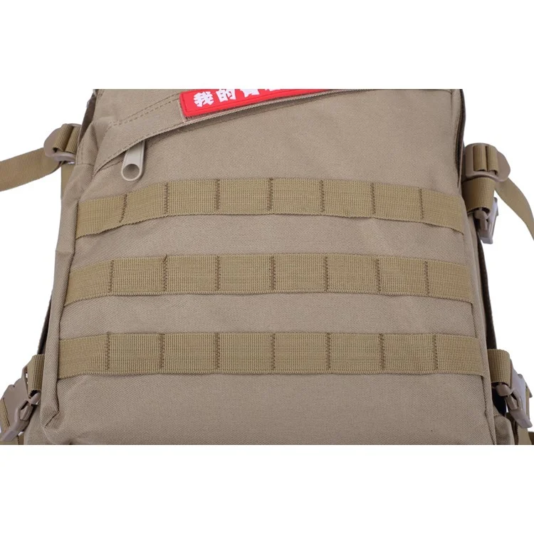 BL003 MOLLE Military Tactical Trekking Backpack Outdoor Travel Rucksack - Khaki