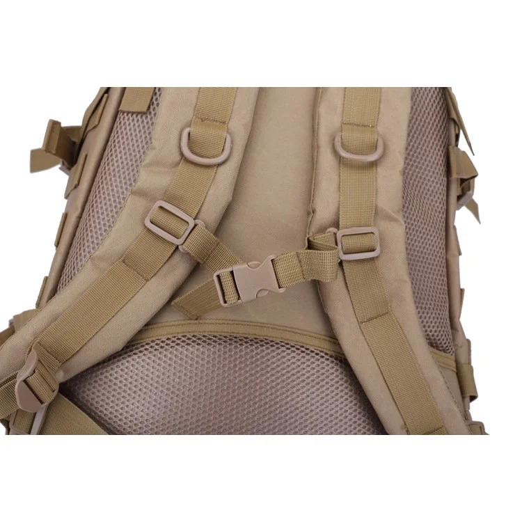 BL003 MOLLE Military Tactical Trekking Backpack Outdoor Travel Rucksack - Khaki