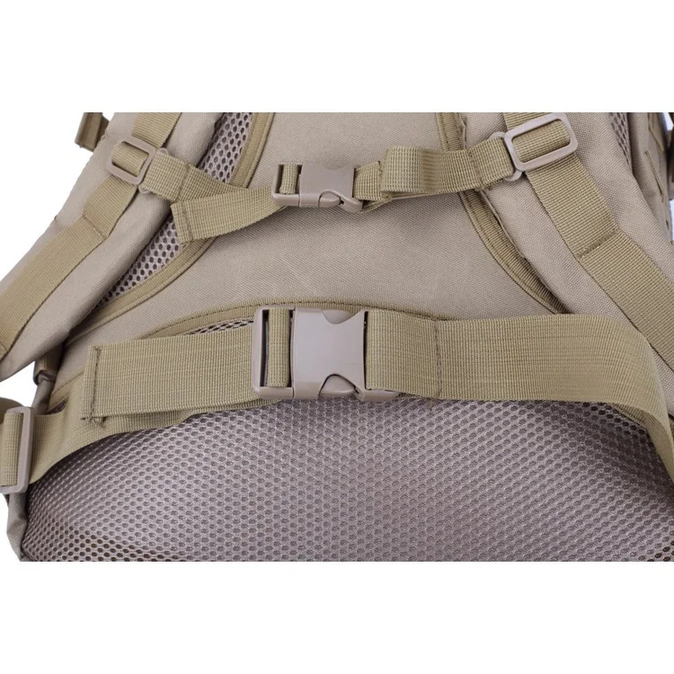 BL003 MOLLE Military Tactical Trekking Backpack Outdoor Travel Rucksack - Khaki