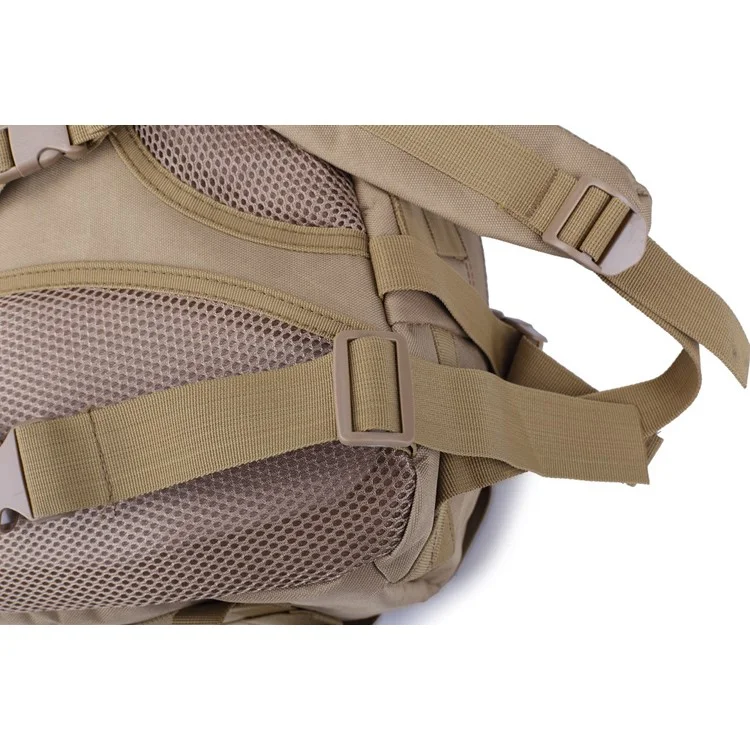 BL003 MOLLE Military Tactical Trekking Backpack Outdoor Travel Rucksack - Khaki