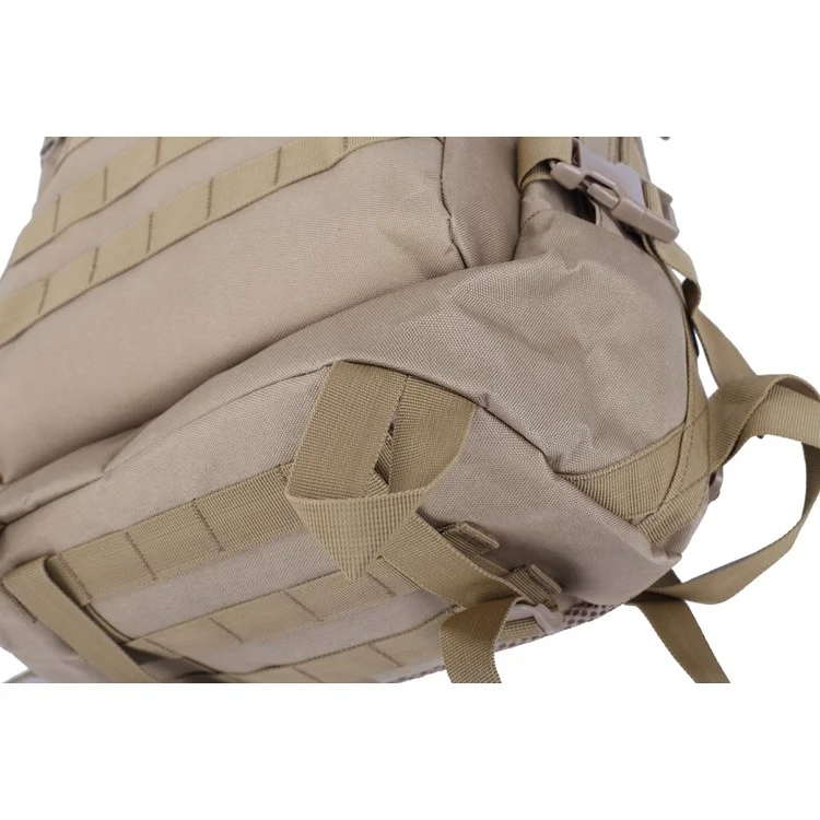 BL003 MOLLE Military Tactical Trekking Backpack Outdoor Travel Rucksack - Khaki