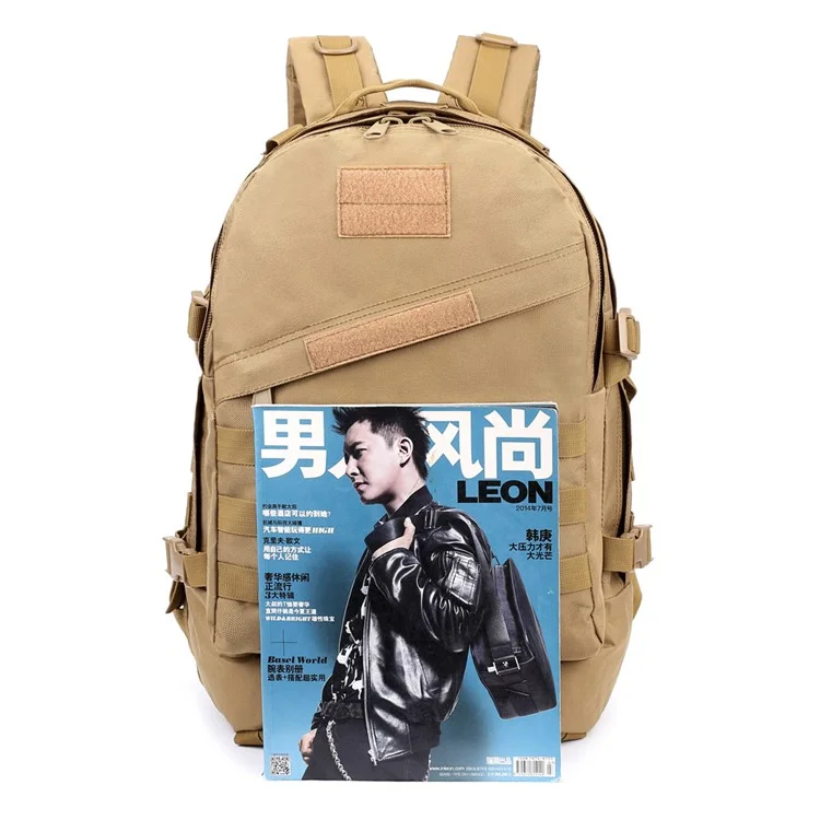 BL003 MOLLE Military Tactical Trekking Backpack Outdoor Travel Rucksack - Khaki