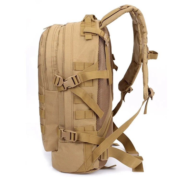 BL003 MOLLE Military Tactical Trekking Backpack Outdoor Travel Rucksack - Khaki