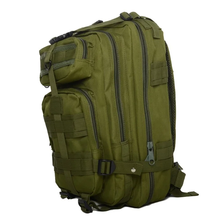 BL008 Outdoor Tactical Backpack 30L Waterproof 3P Camping Bag - Army Green
