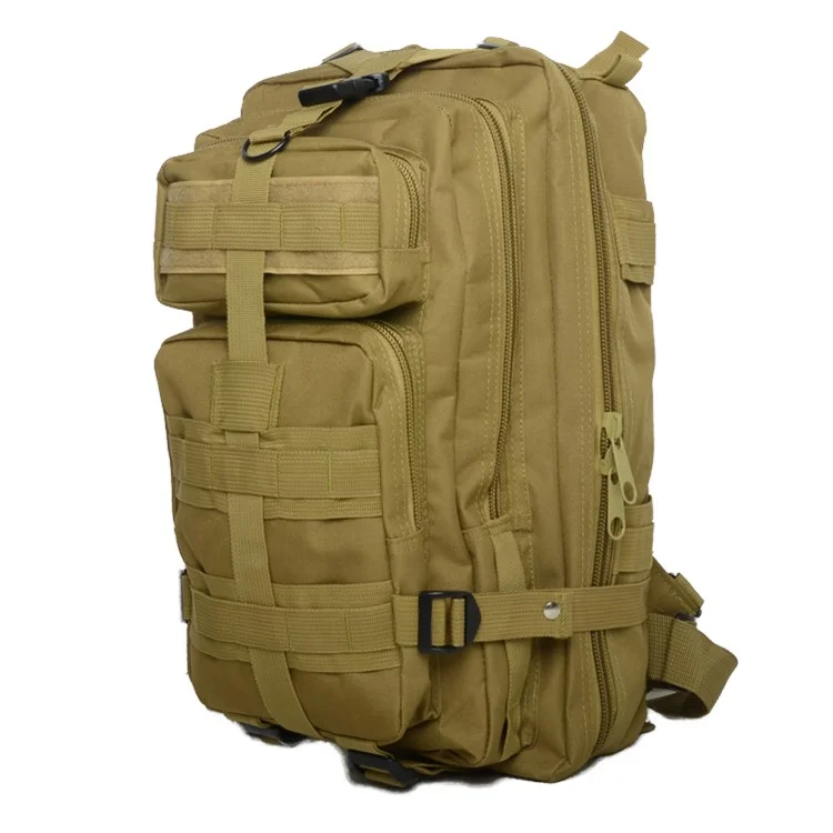 BL008 Outdoor Tactical Backpack 30L Waterproof 3P Camping Bag - Khaki