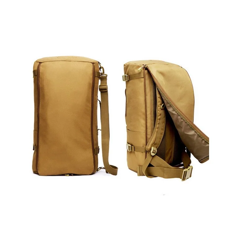 BL069 60L MOLLE Military Tactical Backpack Hiking Camping Daypack - Khaki