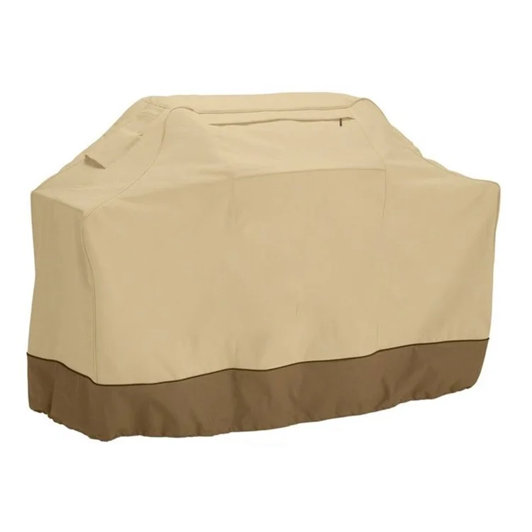 Dustproof Barbecue Grill Cover for Weber, Jenn Air Etc, Size: 163 x 61 x 122cm - Khaki