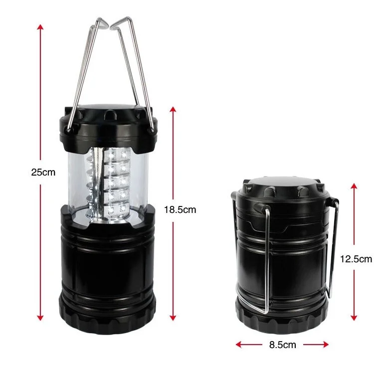 1Pcs 30-LED Outdoor Retractable Exploration Camping Lantern Flashlight