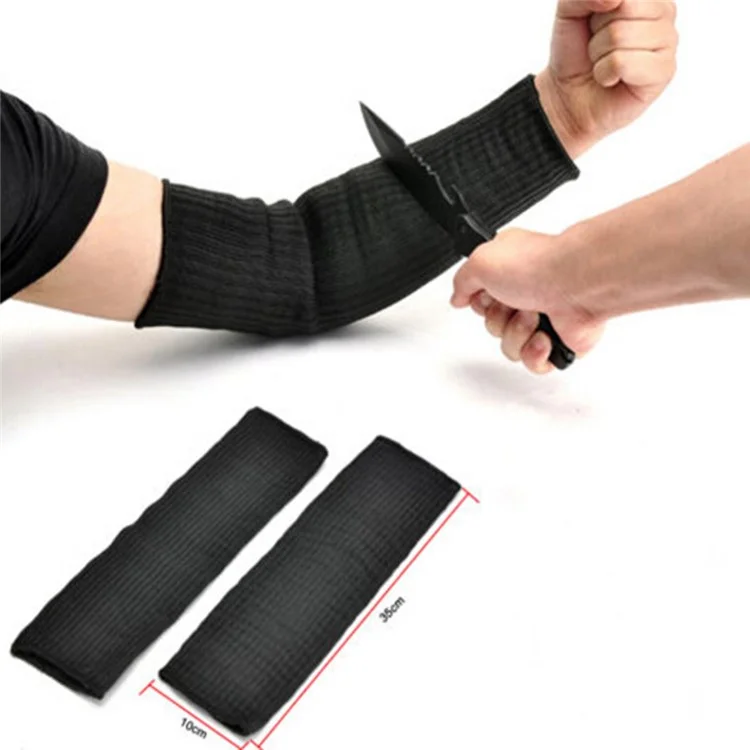 One Pair Steel Wire Arm Guard Bracer Cut Proof Anti Abrasion Stab Resistant Armband Sleeve Vambraces Protector