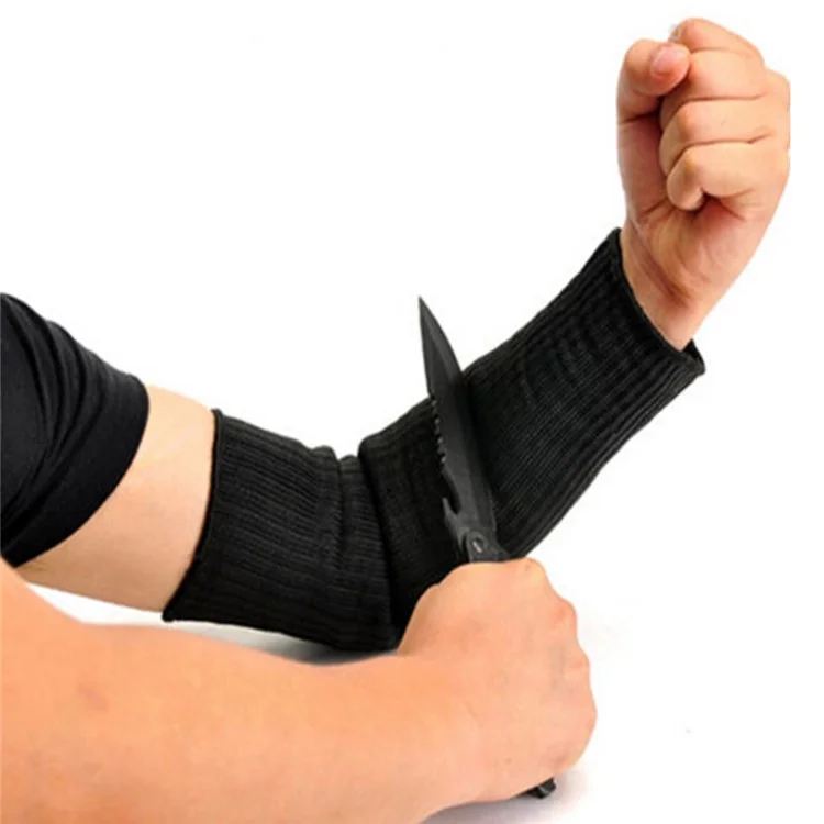 One Pair Steel Wire Arm Guard Bracer Cut Proof Anti Abrasion Stab Resistant Armband Sleeve Vambraces Protector