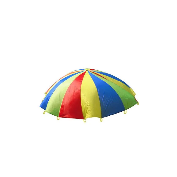 1.8M Rainbow Children Kids Play Parachute Educational Game Toy Tent with 8 Handles