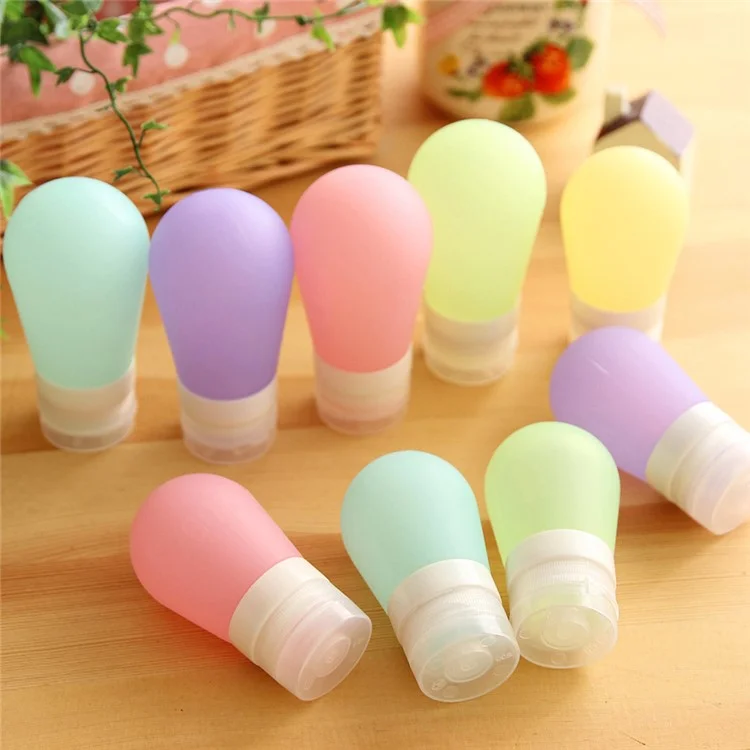 90ML Bulb Shape Portable Food Grade FDA Certified Silicone Travel Bottle - Green