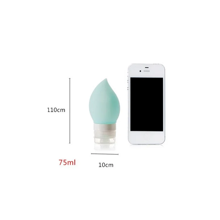 75ML Peach Shape Silicone Travel Bottle - Pink