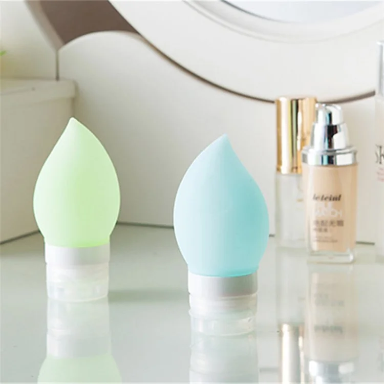 75ML Peach Shape Leak Proof Design Silicone Travel Bottle - Purple