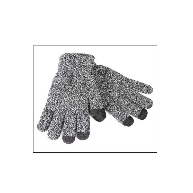 Unisex Touchscreen Texting Gloves Warm Winter Knitted Glove - Dark Grey