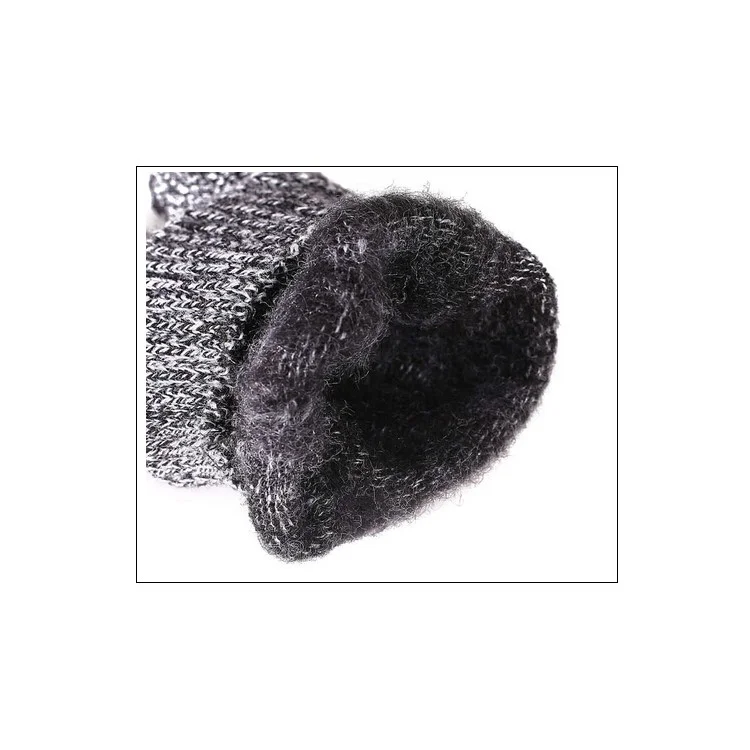 Unisex Touchscreen Texting Gloves Warm Winter Knitted Glove - Dark Grey