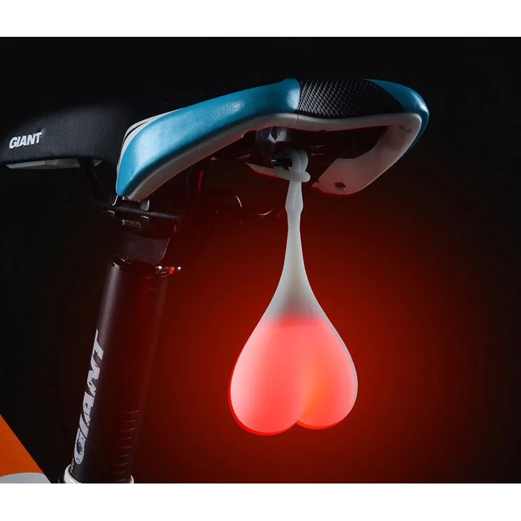 Heart Shaped Cycling Night Warning Tail Light - Red Light