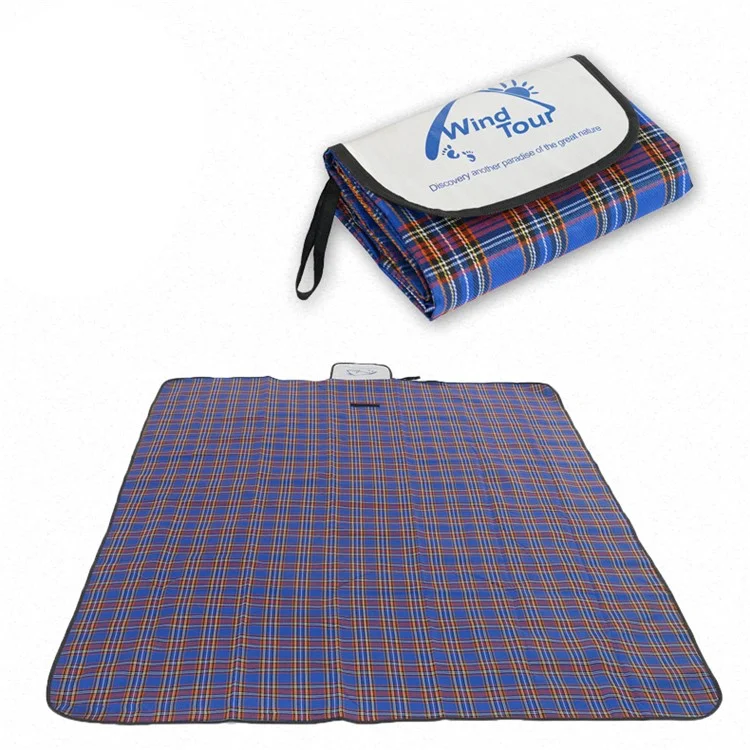 WIND TOUR Outdoor 150 x 180cm Waterproof Anti-damp Picnic Mat - Blue