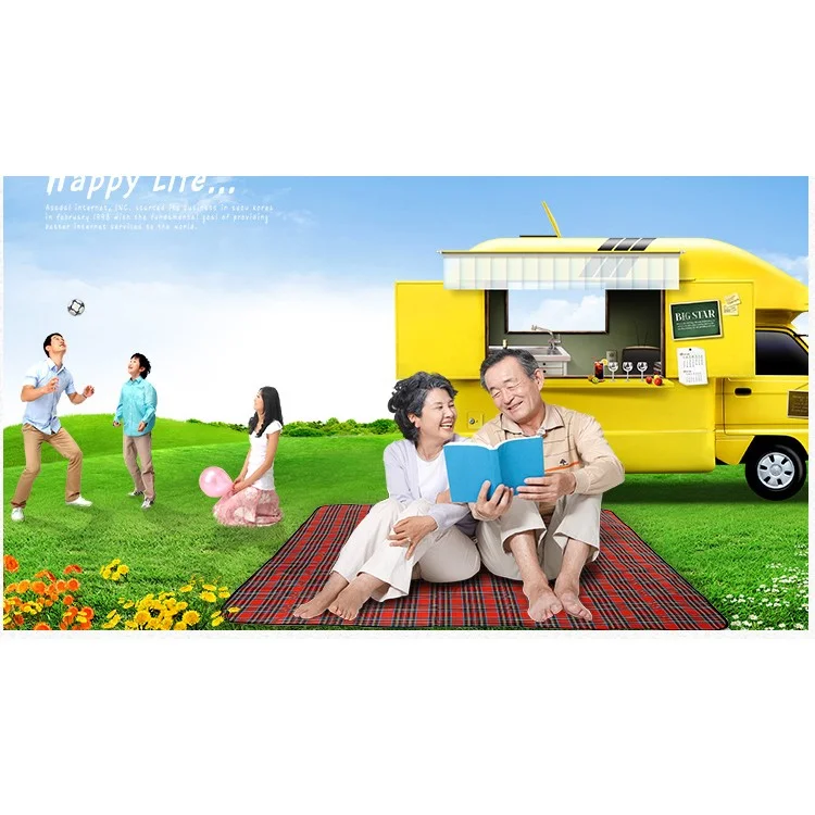 WIND TOUR Outdoor 150 x 180cm Waterproof Anti-damp Picnic Mat - Blue
