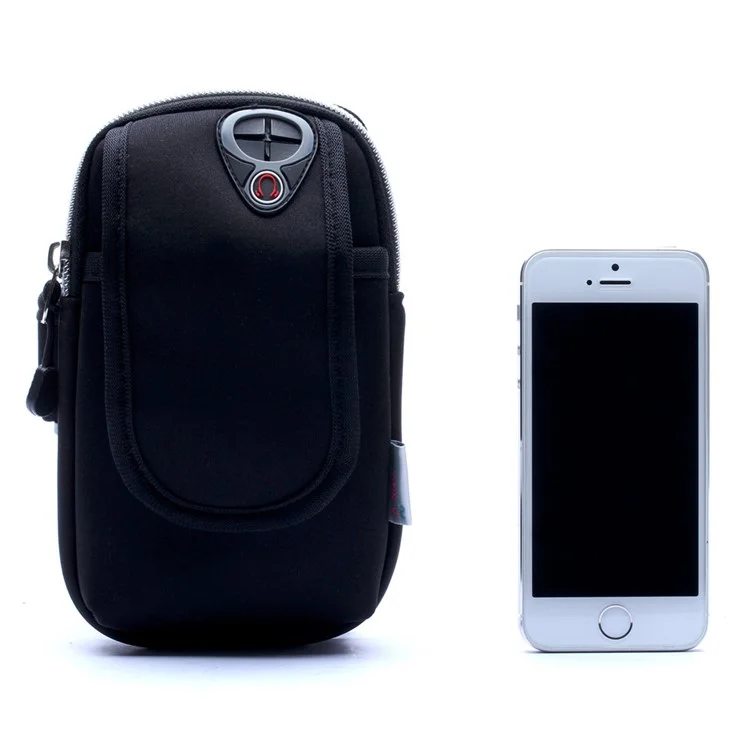 LB0001 Outdoor Sports Waterproof Neoprene Phone Armband Pouch Case for iPhone 7 Plus / 7 Etc - Black