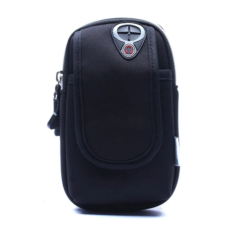 LB0001 Outdoor Sports Waterproof Neoprene Phone Armband Pouch Case for iPhone 7 Plus / 7 Etc - Black