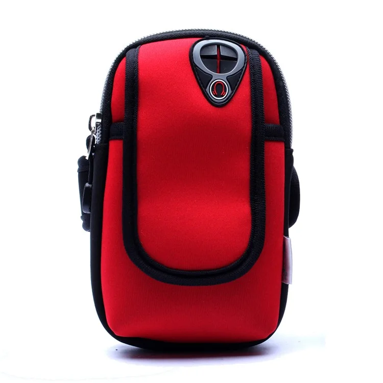 LB0001 Outdoor Running Waterproof Neoprene Phone Armband Pouch Case for iPhone 7 Plus / 7 Etc - Red
