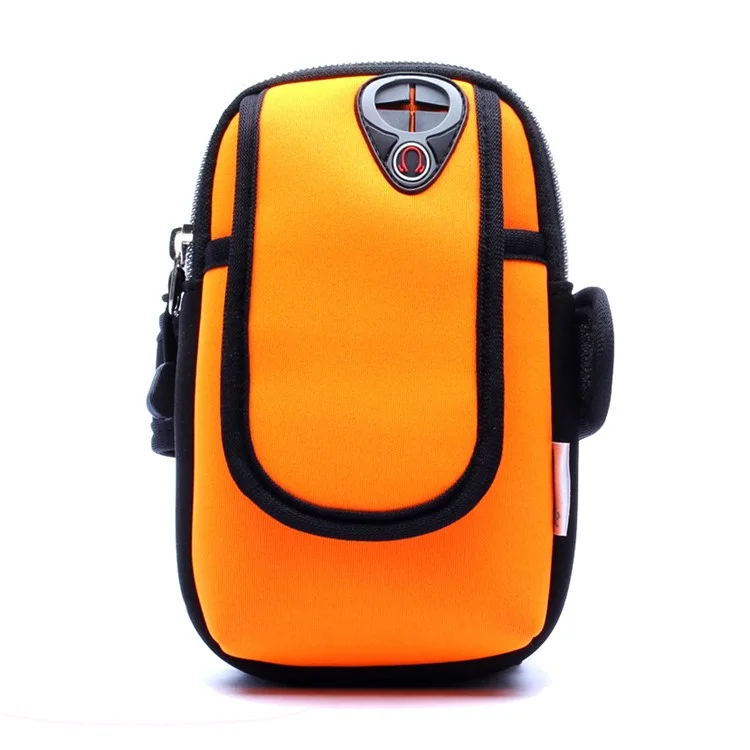LB0001 Outdoor Portable Sweat-proof Neoprene Mobile Phone Armband Case for iPhone 7 Plus / 7 Etc - Orange