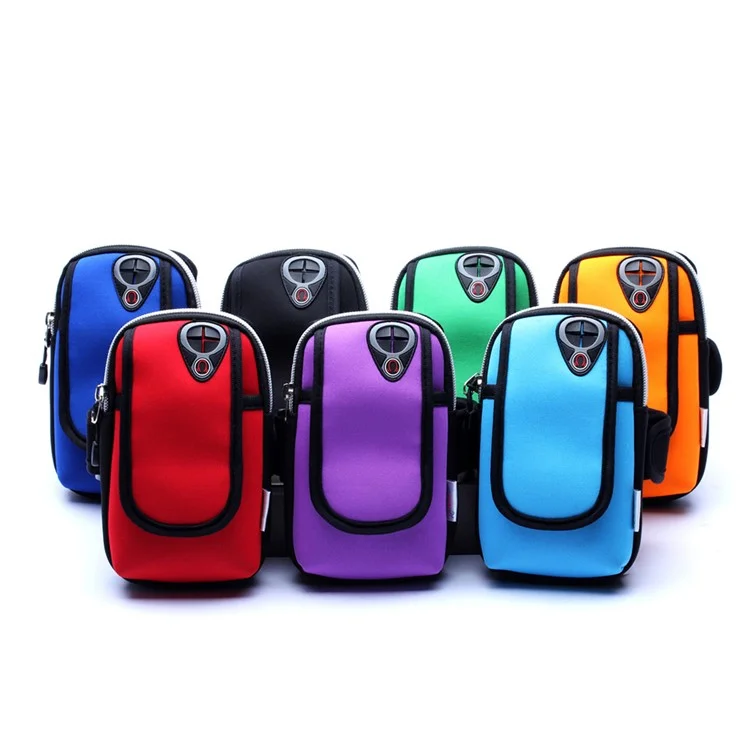 LB0001 Outdoor Portable Sweat-proof Neoprene Mobile Phone Armband Case for iPhone 7 Plus / 7 Etc - Orange