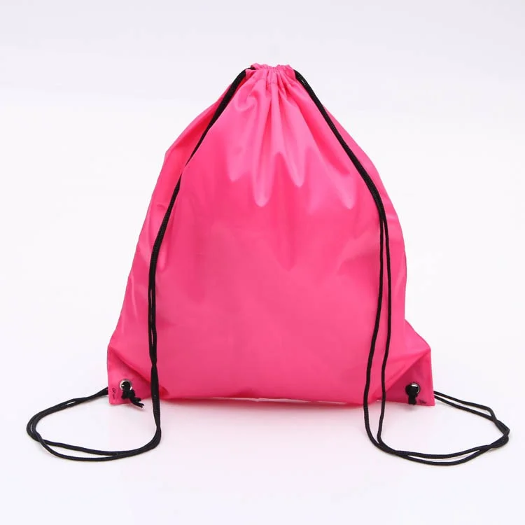 5Pcs/Set Drawstring Bag Nylon Folding Backpack Home Travel Sport Storage Bag