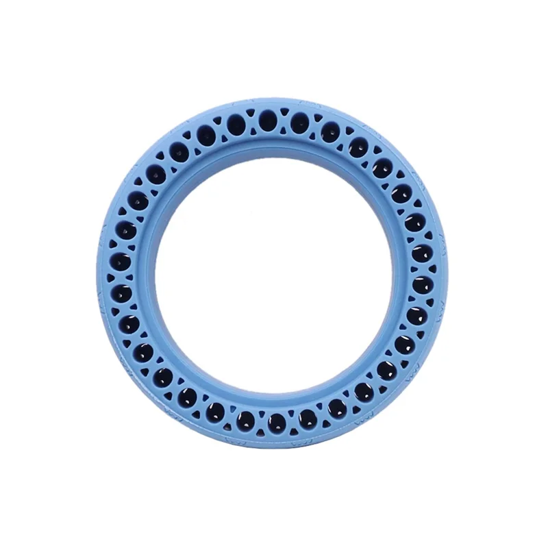 Non-inflatable Shock-absorbing Honeycomb Solid Tire Anti-explosion Rubber Tire Scooter Accessories for Xiaomi M365 Electric Scooter - Blue