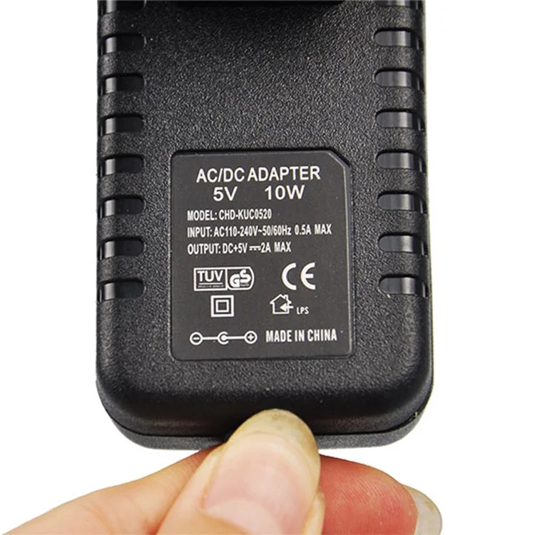 5V 2A AC Power Adapter for LED Light Scanner Surveillance Camera - EU Plug
