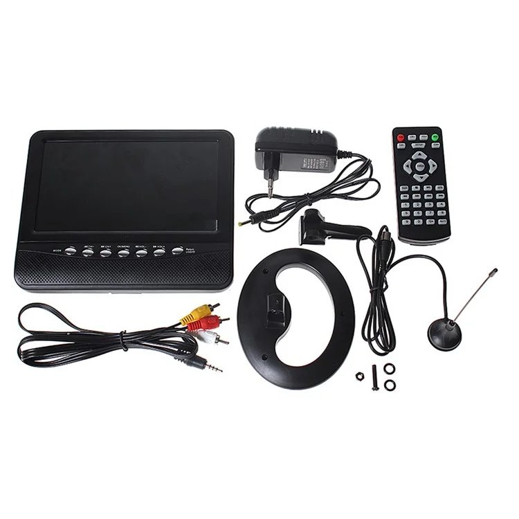 NS-701 7 inch TFT LCD 16:9 Portable TV with FM / SD / USB 2.0 / AV-in / AV-out