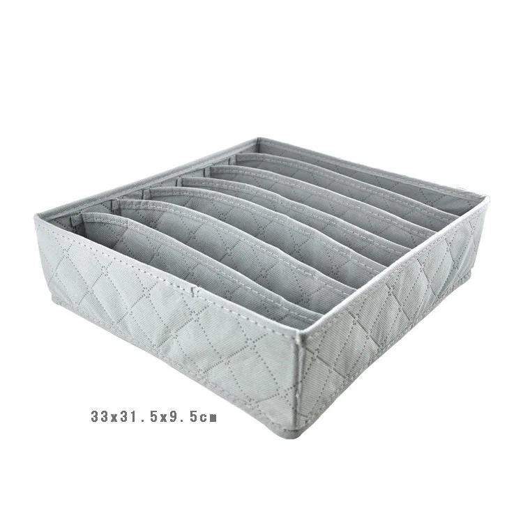 3Pcs/set Foldable Bamboo Charcoal Fiber Storage Box for Bra Underwear Necktie Socks