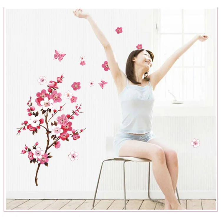 Charming Plum Blossom Removable Wall Sticker DIY Home Decor