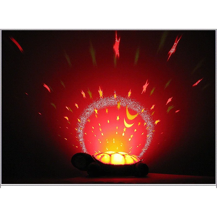 Fantastic USB Turtle Shape LED Night Light with Lullabies for Babies - Pink
