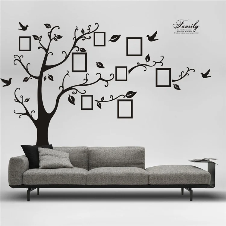 Black Photo Picture Frame Memory Tree Removable Wall Sticker
