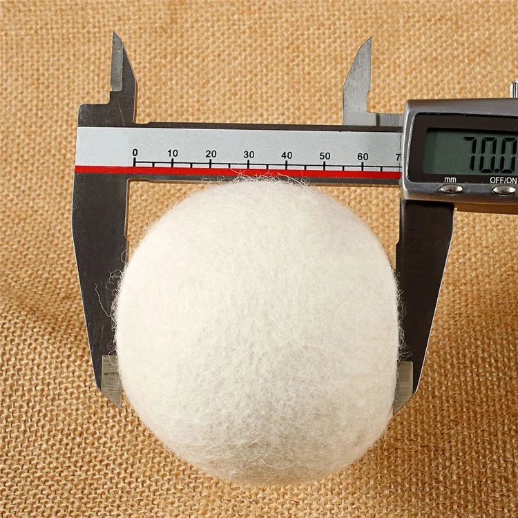 5Pcs Natural Wool Laundry Drying Balls (70mm)