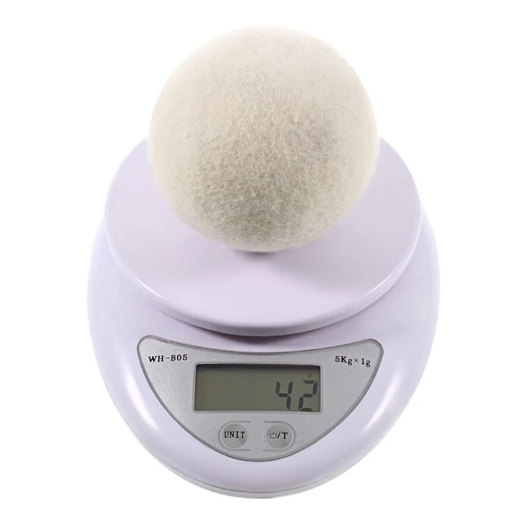 5Pcs Natural Wool Laundry Drying Balls (70mm)