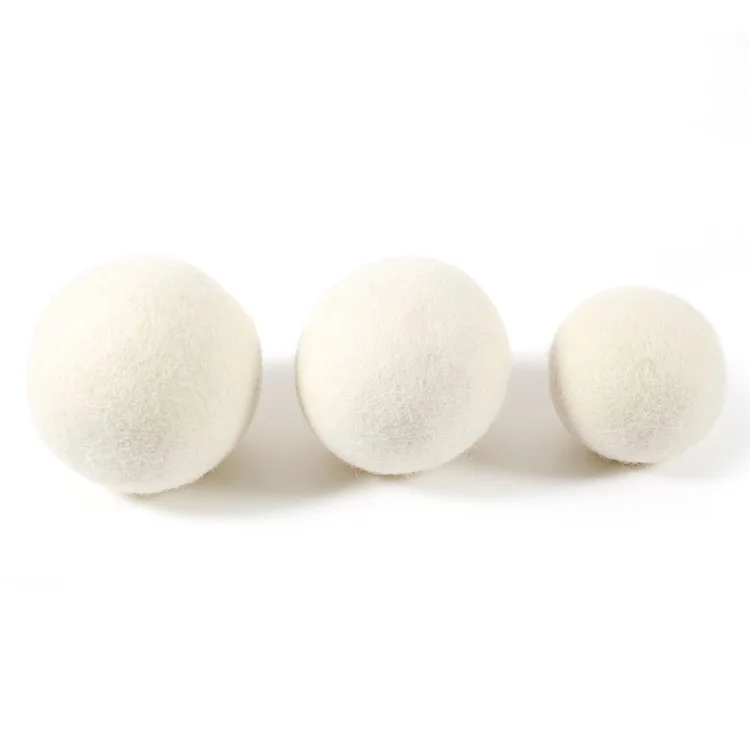 5Pcs Natural Wool Laundry Drying Balls (70mm)