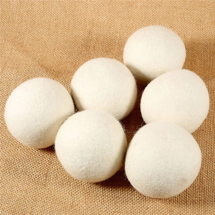 2Pcs Natural Wool Dryer Balls Laundry Drying Ball (70mm)