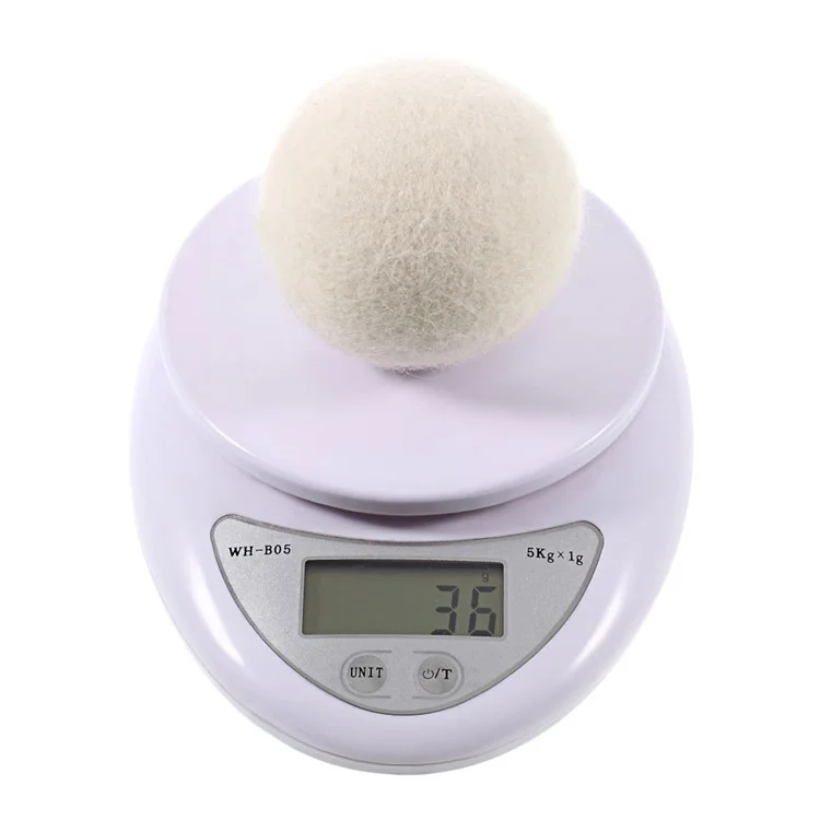 6Pcs Natural Wool Dryer Balls Laundry Drying Ball (60mm)